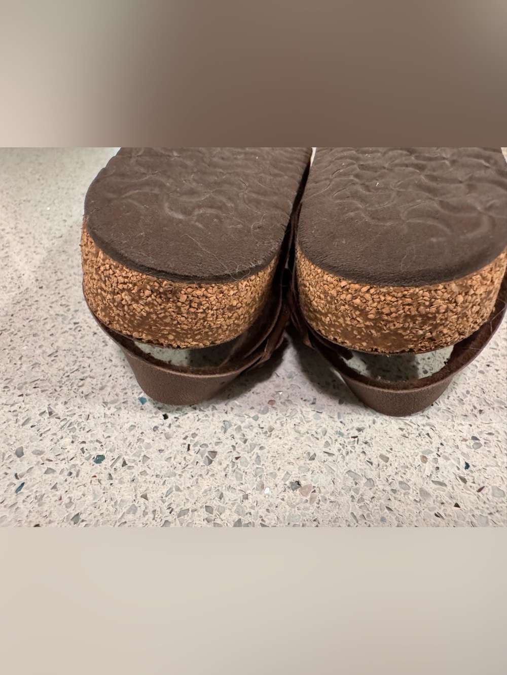 Birkenstock Milano Brown Suede Triple Strap Sandals Size 12 - Picture 10 of 10